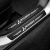 Anti-Scratch Car Door Sill Protector Carbon Fiber Stickers for Mitsubishi Outlander Lancer ASX Pajero Auto Accessories