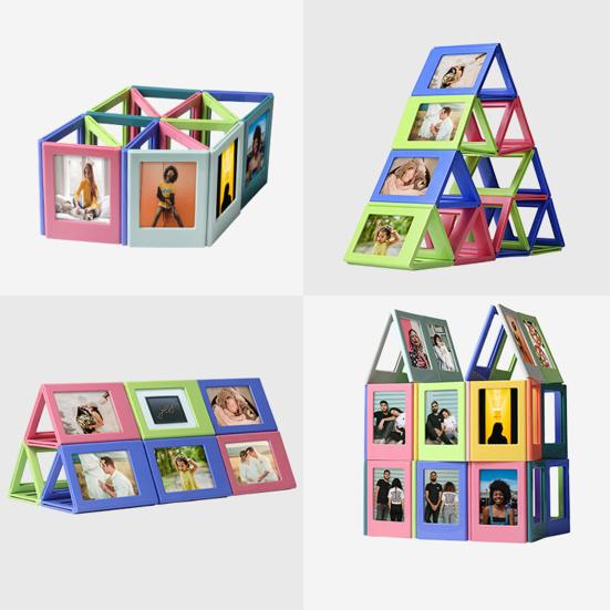 10 шт. Магнитная фоторамка для пленки Fujifilm Instax Mini, рамка для демонстрации фотографий, магнит на холодильник, 3-дюймовый мини-держатель для фото, украшение