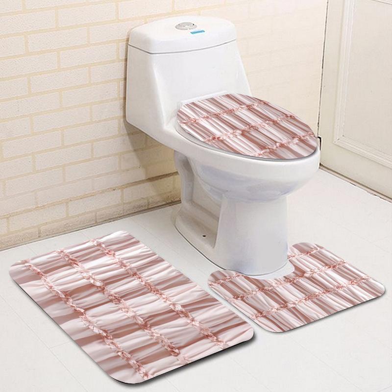 Водонепроницаемая занавеска для душа с 12 крючками, чехлы для унитазов, сиденья, коврики для ванной для ванной комнаты, нескользящий коврик, ковер, занавеска для окон