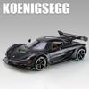 1/24 Koenigsegg Jesko Supercar литая игрушечная модель автомобиля со звуком и светом инерционный механизм детская игрушка коллекционная вещь подарок на день рождения