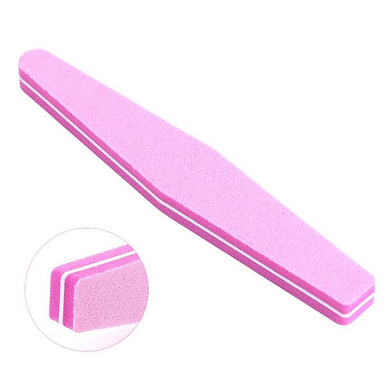 10Pcs Double-Sided Nail File Blocks Colorful Sponge Polish Buffing Sanding Buffer Strips Polishing Pedicure Manicure Tools