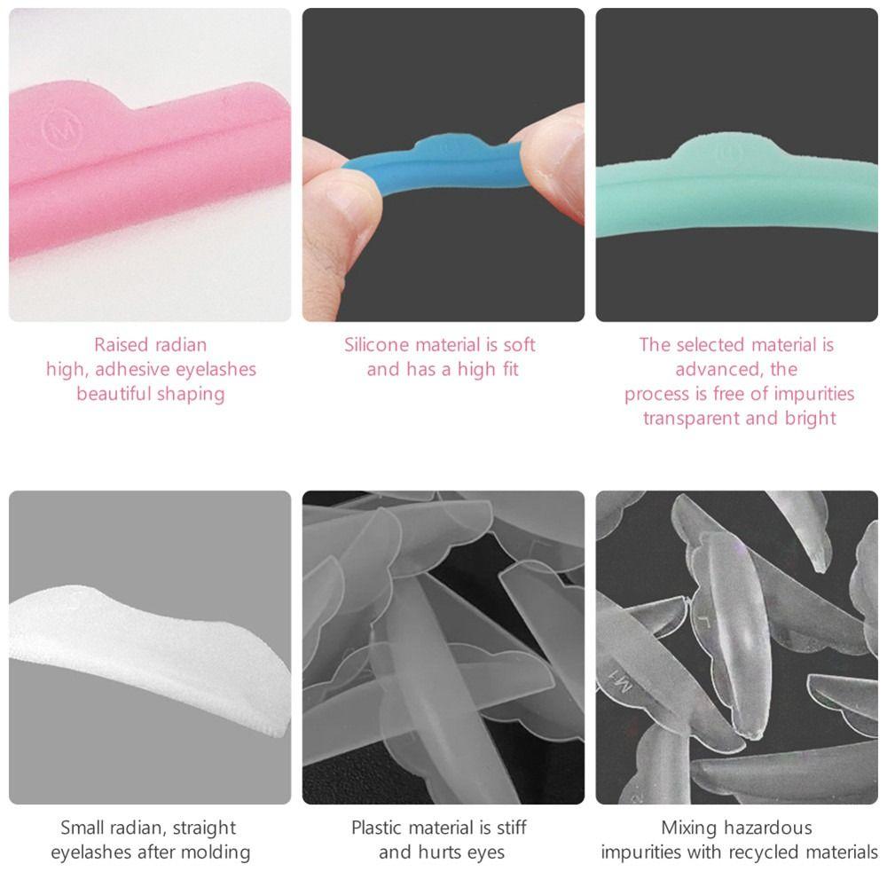 3D Подкручивание ресниц Инструмент для завивки ресниц Переработка ресниц Палочки Щиток Силиконовая подушечка для ламинирования ресниц