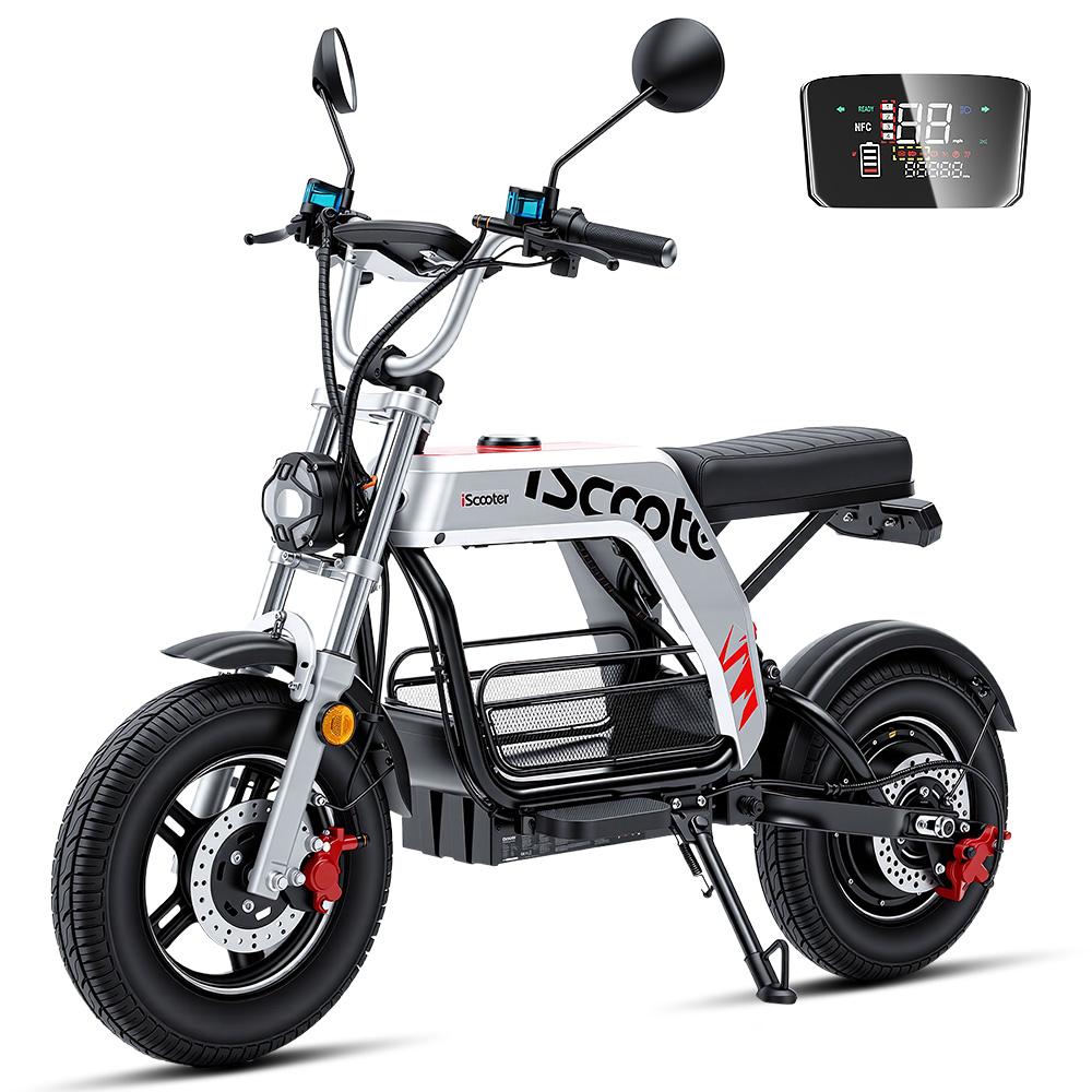 iScooter Электросамокат DX5 Pro с отсеком для хранения, аккумулятор 52 В 20 Ач, 17-дюймовые внедорожные шины