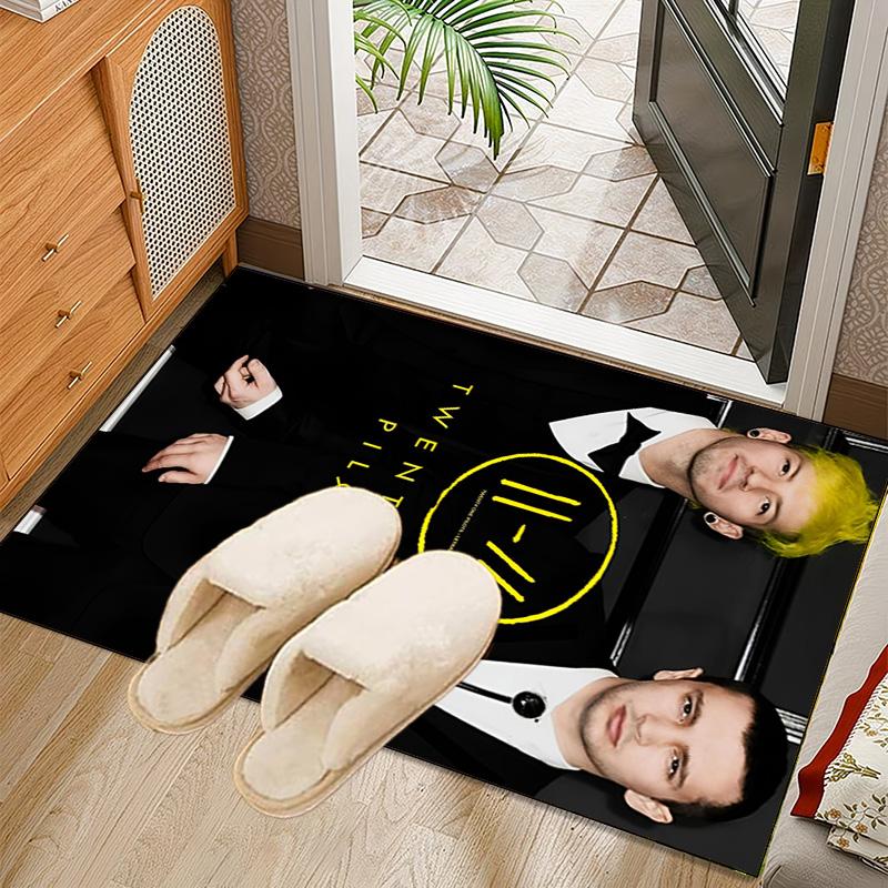 Ковер с изображением эволюции музыки Twenty One Pilots, Ковер для офиса, Нескользящий коврик, Коврик под кресло, Напольное покрытие для игр, Спальни, Гостиной, Декор для дома, Рождественский подарок
