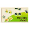 Wooden Animal Memory Game 20 Pieces Colorful for Children Learning Shapes and Colors