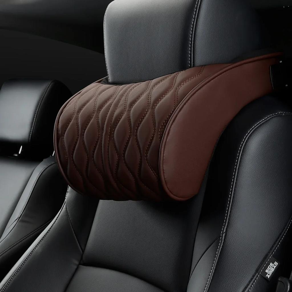 Car Headrest Lumbar Support Memory Foam Vertebral Lumbar Support Car Neck Pillow Back Cushion Office Car Interior Accessories