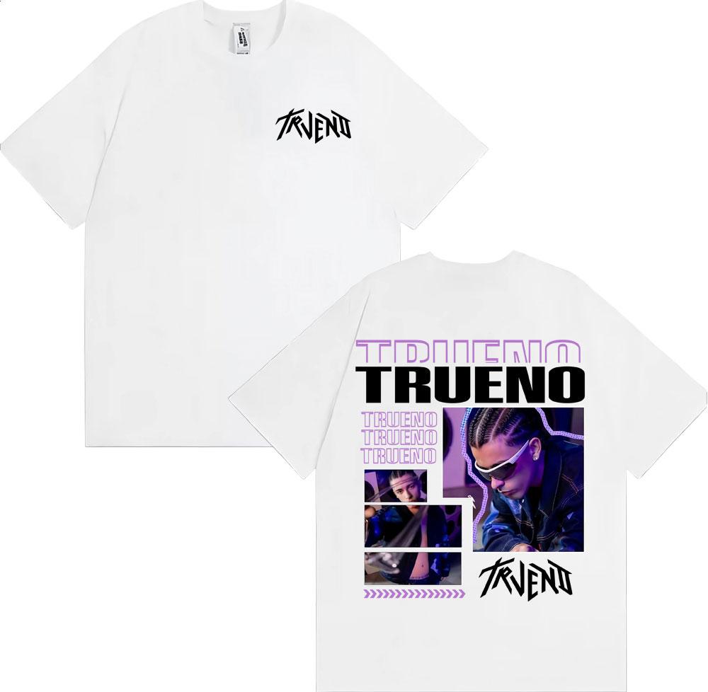 Rapper Trueno Mateo Palacios Tour 2026 Merch Tshirts Unisex Fashion Hip Hop Punk T Shirt 100 Cotton Loose Oversized Tshirt