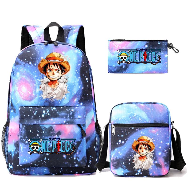 3 шт./компл. аниме цельный рюкзак с наплечной сумкой пенал для мальчика и девочки школьная сумка женская дорожная сумка Mochila