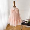 Qiz Tug'ilgan Kuni Malika Kamon Tulli Pushti Ko'ylak Yengsiz Go'dak Toddler Dokali Vestido Kechki Liboslar Bolalar Kiyimlari 1-14Y