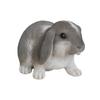 Woobia Holland Lop Ear X X Doll Figure Ornament Animal Garden Decoration Rabbit (White Gray) 22.2 13.8 14.5cm H11310-6