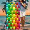 Exotic Floral Print Soft Microfiber Large Towel Water Absorbent For Beach Surf Use