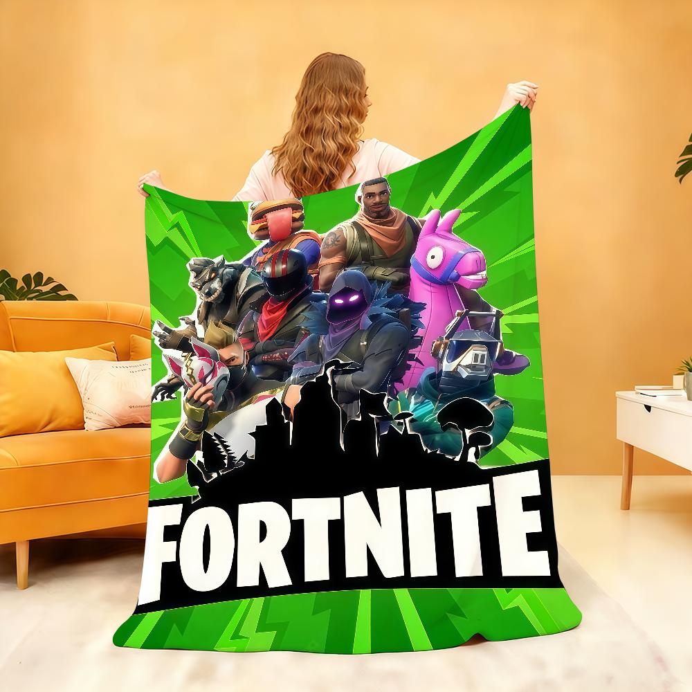 Плед F-FORTNITE Мягкий плед для дома Спальни Кровати Дивана Пикника Путешествия Офиса Покрывало Подарок