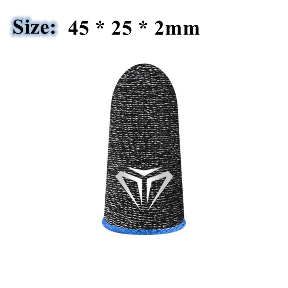 1 Pair Mobile Breathable Sweatproof Finger Cots Anti-slip Game Fingertip Gloves Touch Screen