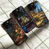 Чехол для телефона с иллюстрацией "Кофе-Учеба-Книга" для iPhone 17,16,15,14,13,12,11 Plus,Pro Max,XS,Красочный Серебряный Чехол для телефона Funda Cover
