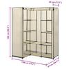 Corner Wardrobe Cream 130 x 87 x 169 cm