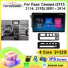 TOYOUSONIC 2 Din Android13 For Lada Samara (2113, 2114, 2115) 2001-2014 Car Radio Multimedia Player GPS Navigation Autoradio Carplay Head Unit