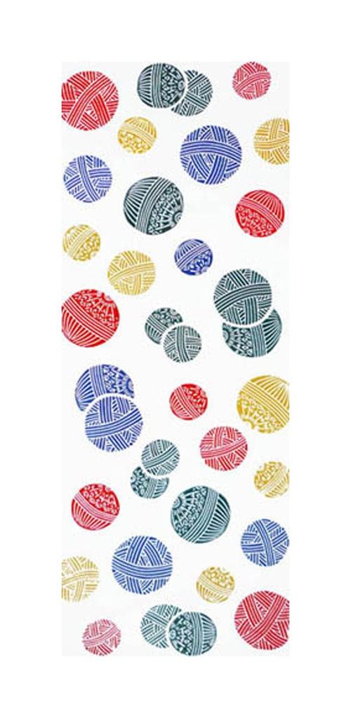 Тенугуи сделано в Японии Нива-дзомэ (полотенце для рук) - Чу-окрашенный, 100% хлопок,