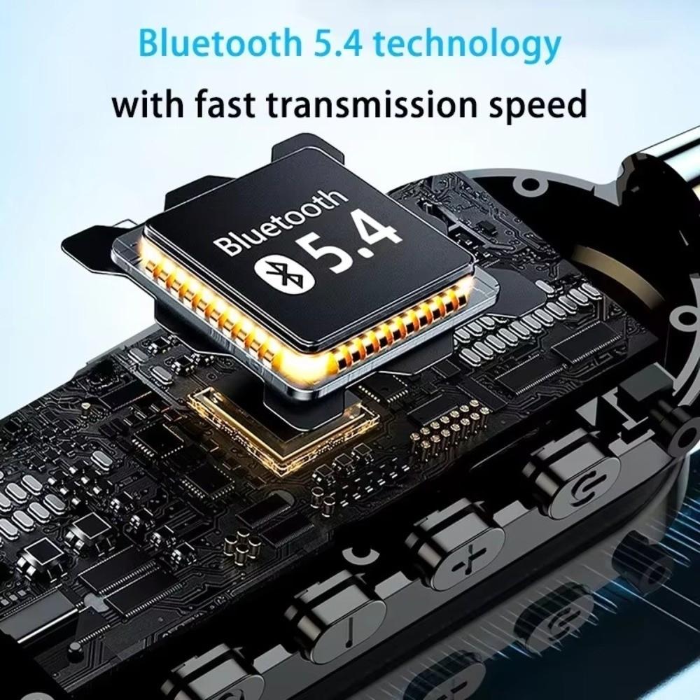 Цветной экран Bluetooth 5.4 Наушник LED-дисплей Hi-Fi стерео шейный наушник Шумоподавление Hi-Fi звук Беспроводные наушники