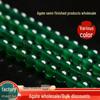 Бусины из зеленого агата класса 7A, круглые, для изготовления украшений и аксессуаров своими руками