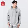 MINISO Men's Letter & Galaxy Print Hooded Sweatshirt