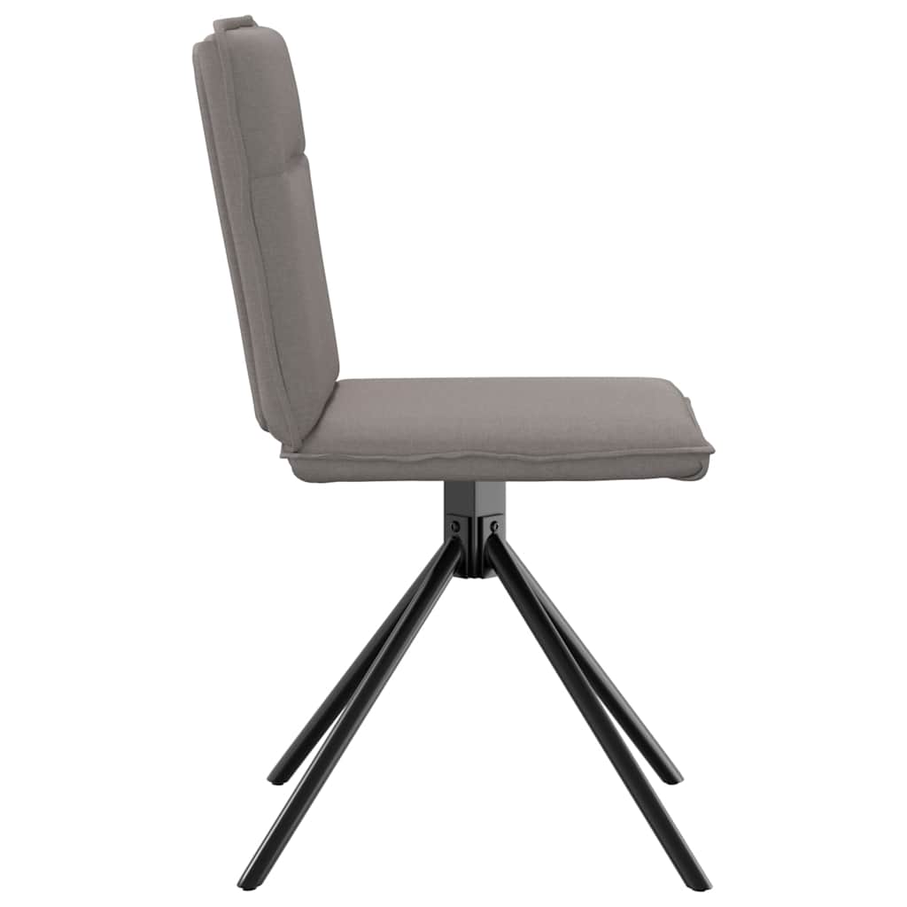 Dining Chairs 2 pcs Taupe Fabric