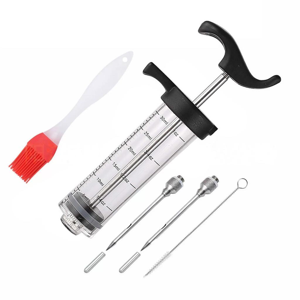 Kitchen Seasoning Syringe Turkey Needle Marinade Syringe Barbecue Syringe Baking Tool Injection Needle