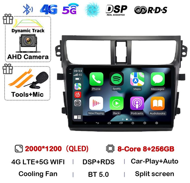 Android 14 Carplay Auto Car Radio For SUZUKI CELERIO/CULTUS 2015 2016 2017 4G WIFI Multimedia Video Player 360 Camera Stereo DSP