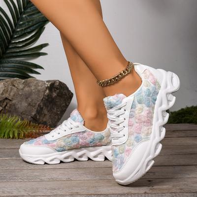 Мода Новая женская повседневная спортивная обувь модная, универсальная, дышащая, легкая и с мягкой подошвой обувь для бега на открытом воздухе