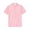 Модная Простая Удобная Универсальная Футболка-поло с коротким рукавом Мужские топы Розовая JF4946