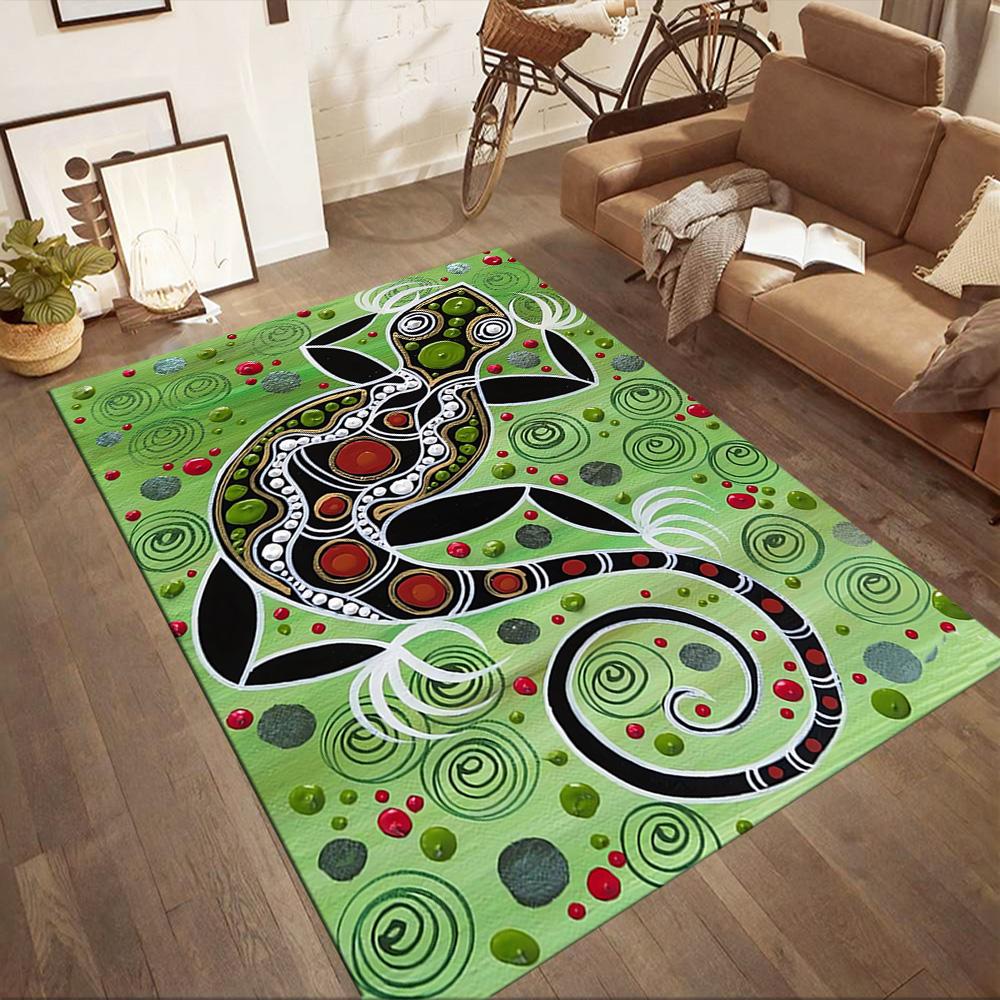 Aboriginal Artwork Floor Mats for Living Room, Bedroom and Room Decoration Are Suitable for Gifts.