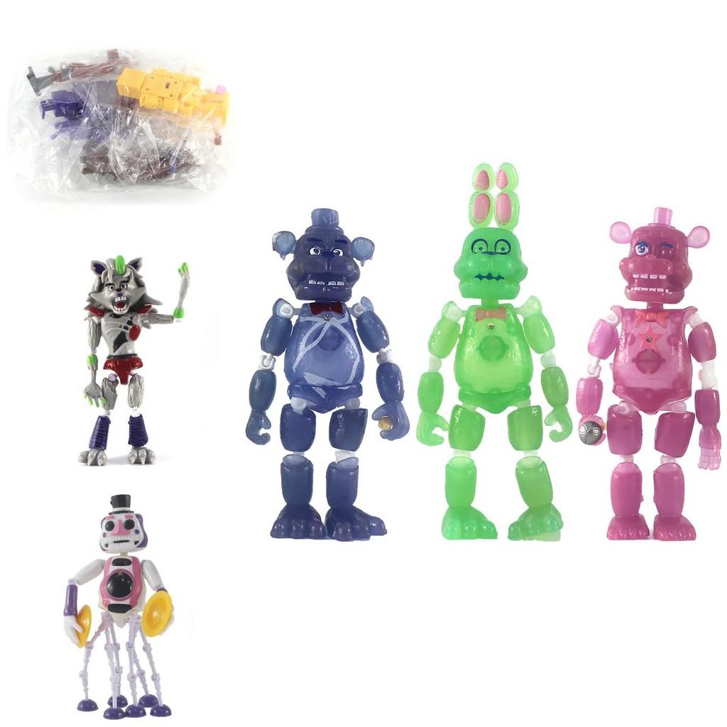 Светящийся набор фигурок Fnaf 6/8 шт. Идеально для коллекционеров и детей