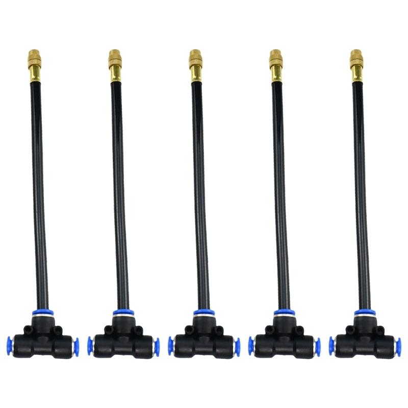 Автоматическое оборудование для полива сада Многоструйный распылитель с углом охвата 360 градусов Устойчивый к коррозии Система шлангов для легкого подключения