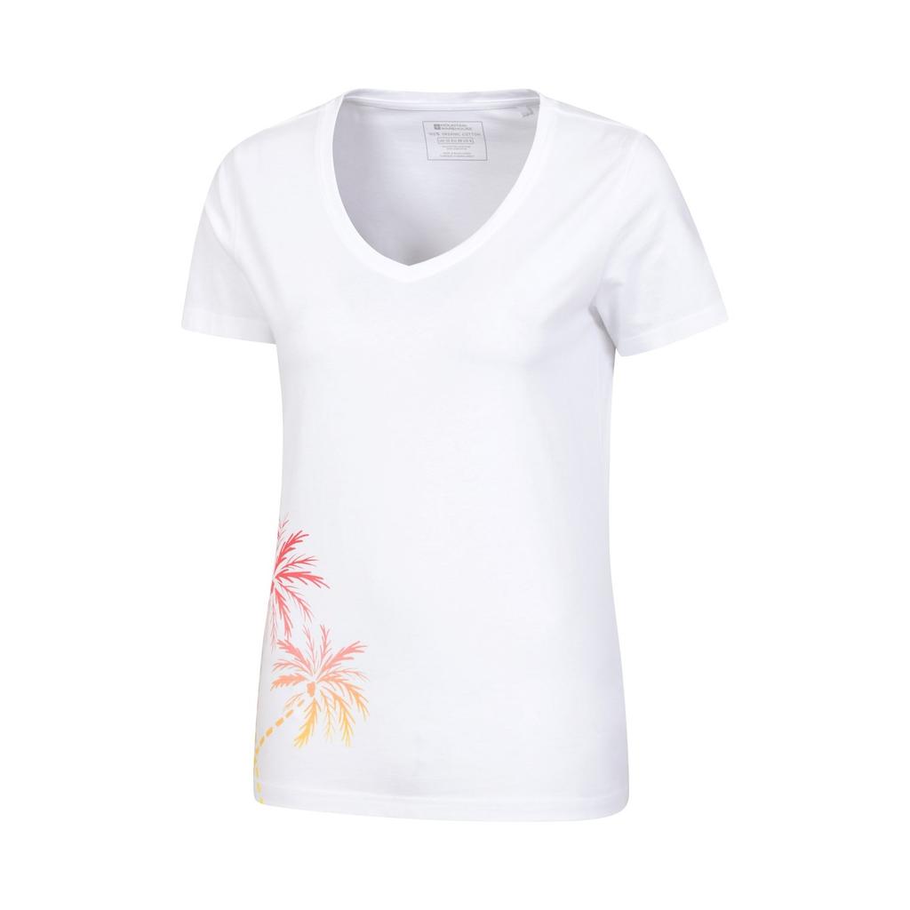 Mountain Warehouse Womens/Ladies Palm Tree V Neck T-Shirt