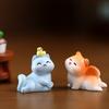 Cute Cartoon Resin Cat Ornaments For Daily Life Scenes And Miniature Decor
