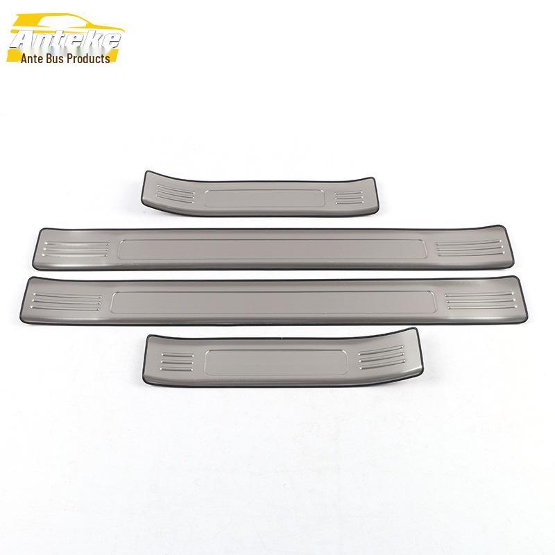 MKC Stainless Steel Bumper Sill Protector and Welcome Pedal Decorative Sticker