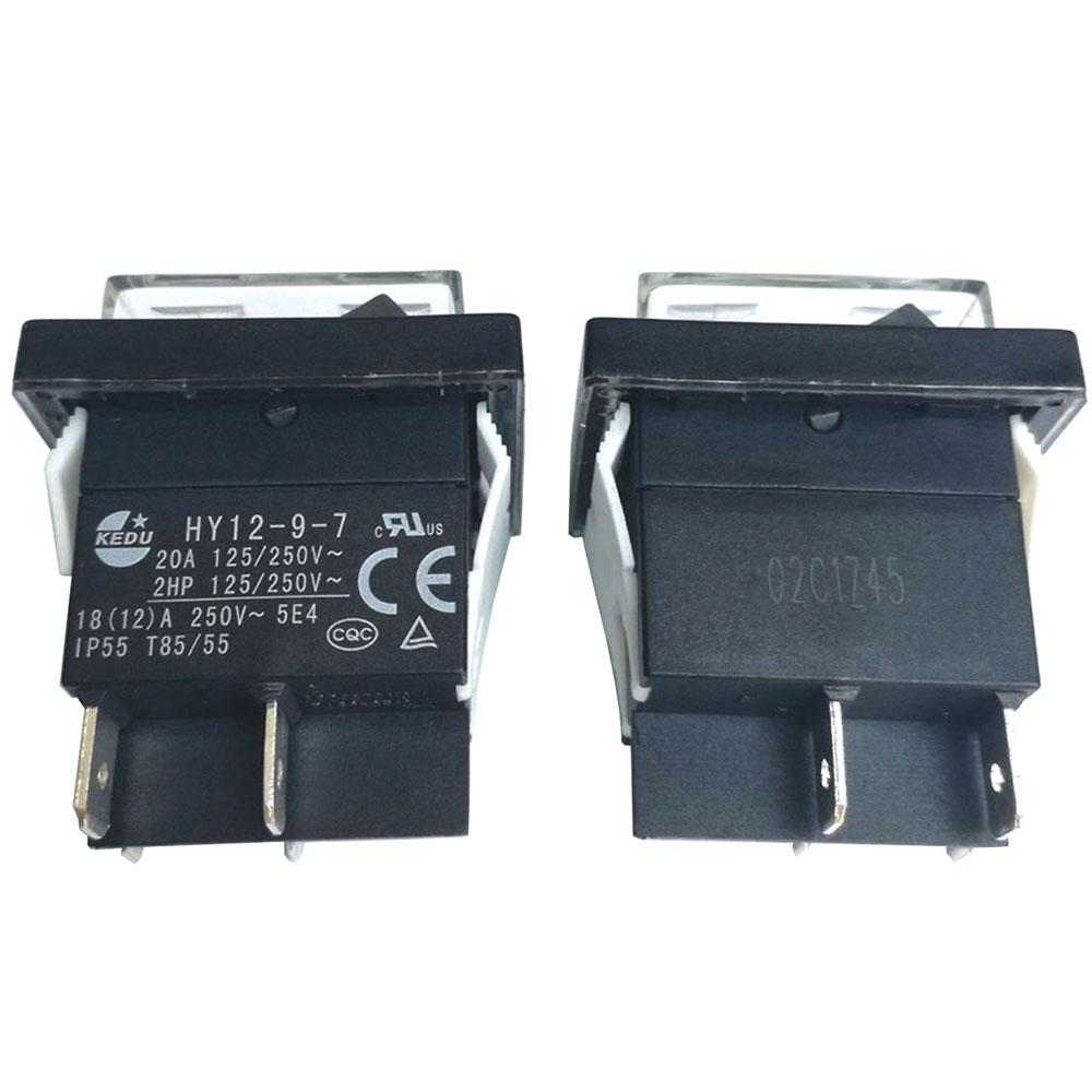 KEDU HY12-9-7 Вкл. Выкл. Водонепроницаемые клавишные переключатели для электроинструментов 4 контакта