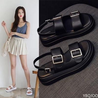 Мода 2024 года босоножки на платформе женские летние туфли пряжка шлепанцы повседневные сандалии женская спортивная обувь летние sandalia mujer