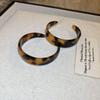 Серьги-пусеты Silver Needle Leopard Resin Geo Round, в стиле ретро Myer, нишевый дизайн для женщин