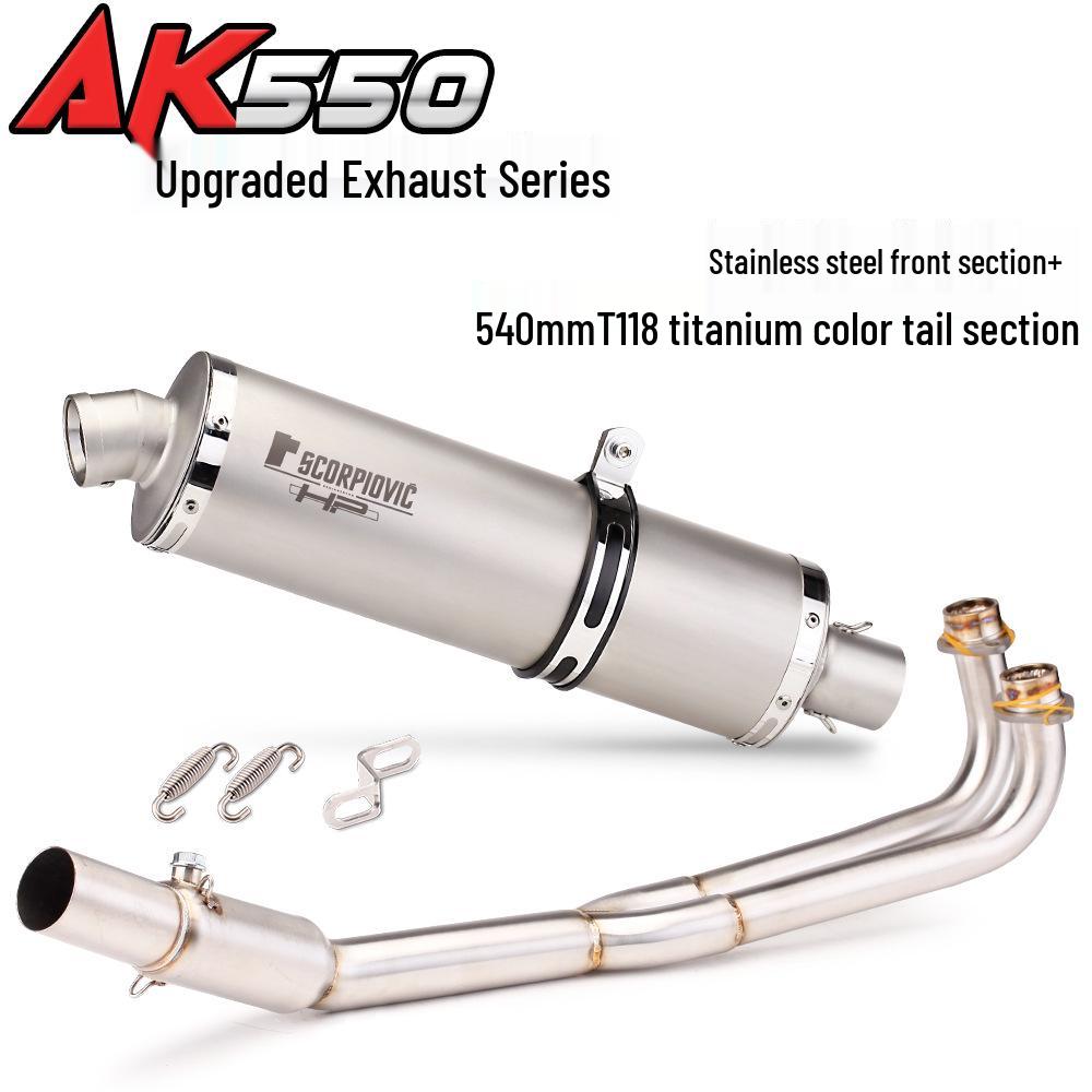 KYMCO AK550 Scorpion Carbon Fiber Exhaust Pipe for Modified Scooter