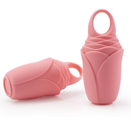 Ice Mold Reusable Rose Shape Silicone Ice Roller Ergonomic Design Skin Care Ice Cube Face Roller for Women