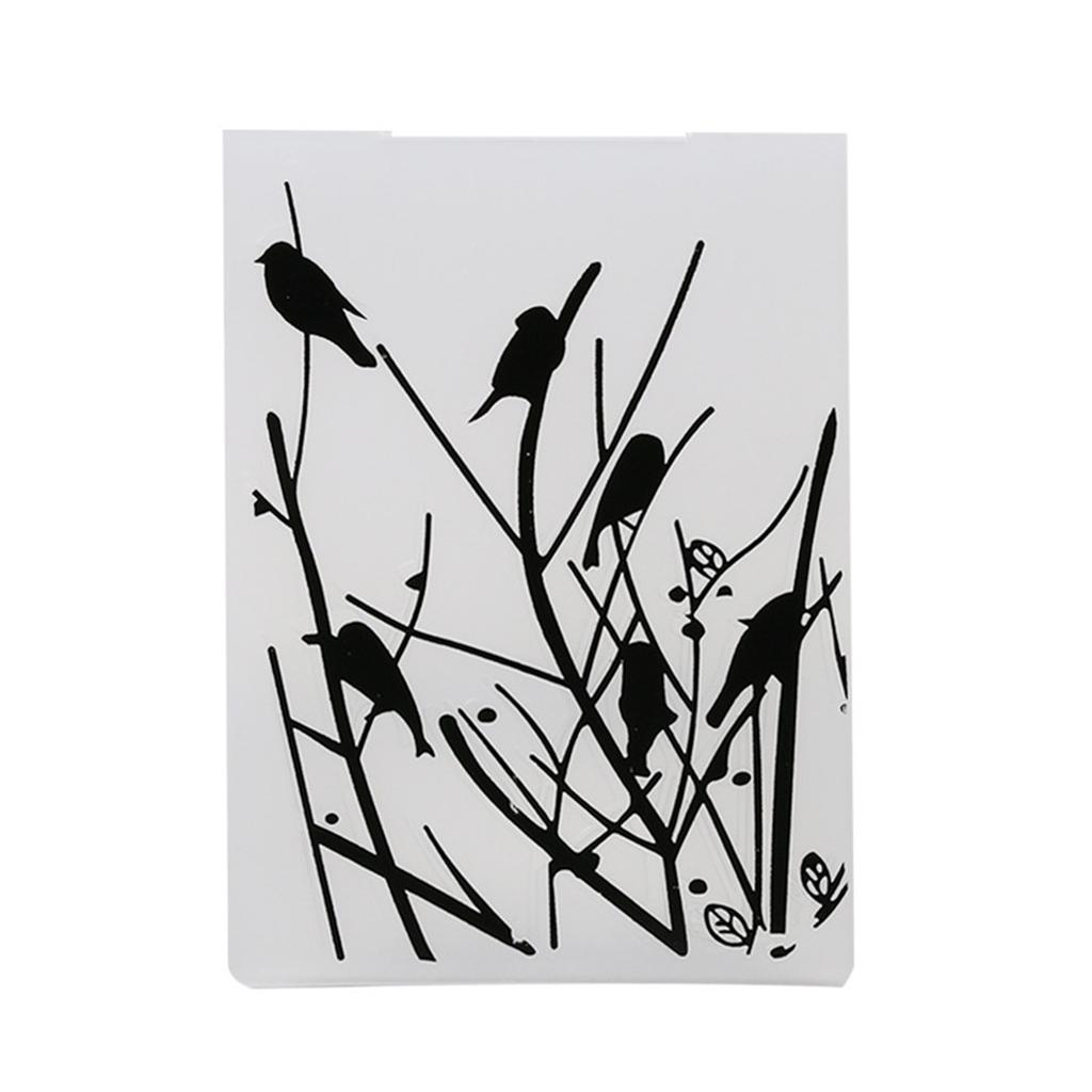 Aomily 10.5x14.5см 3D тиснение папка прозрачные тиснение пластиковые пластины дизайн для DIY бумага резка штампы скрапбукинг