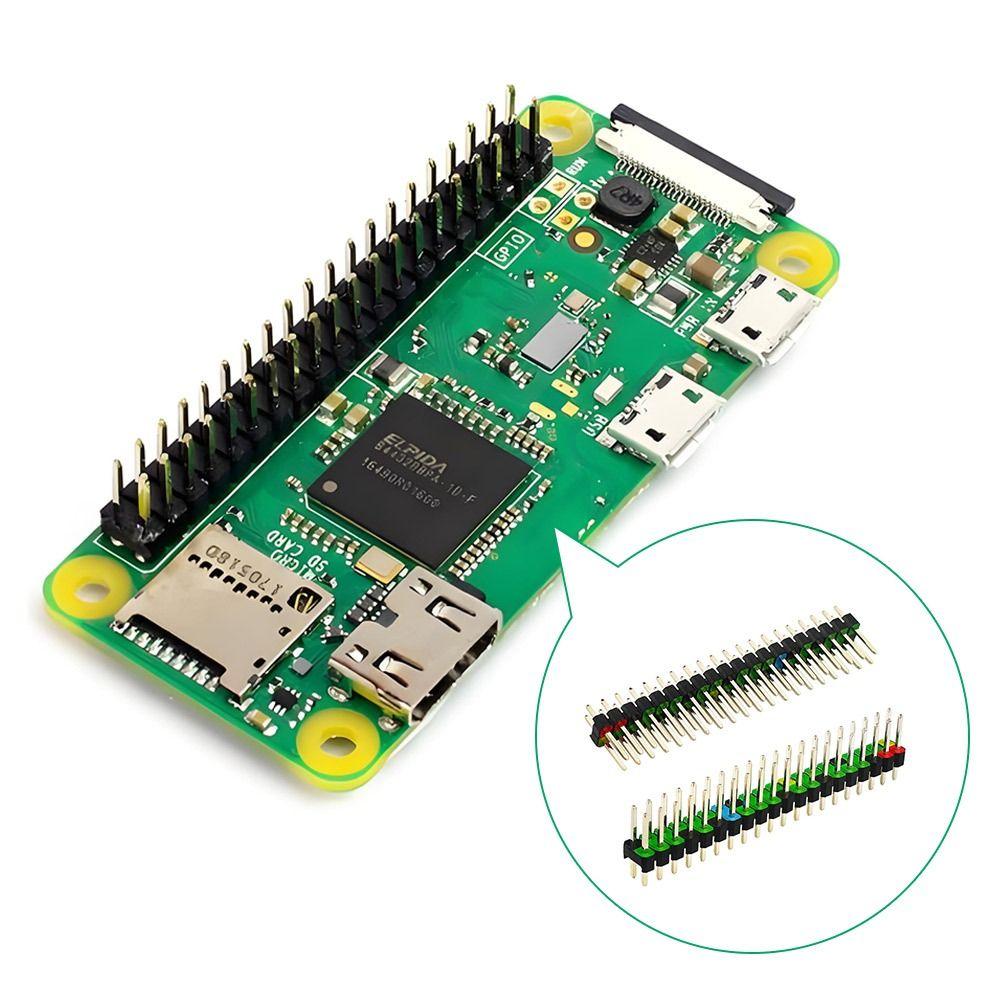 Цветной 40-контактный GPIO-разъем для Raspberry Pi zero/ Raspberry Pi zero W/ Raspberry Pi 2 W