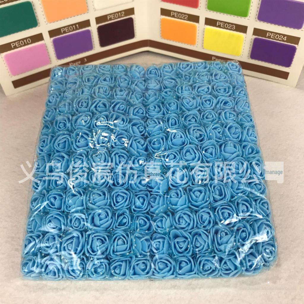 144 розы из пряжи 2,5 см своими руками - цветы из пенополиэтилена для свадебных и конфетных венков