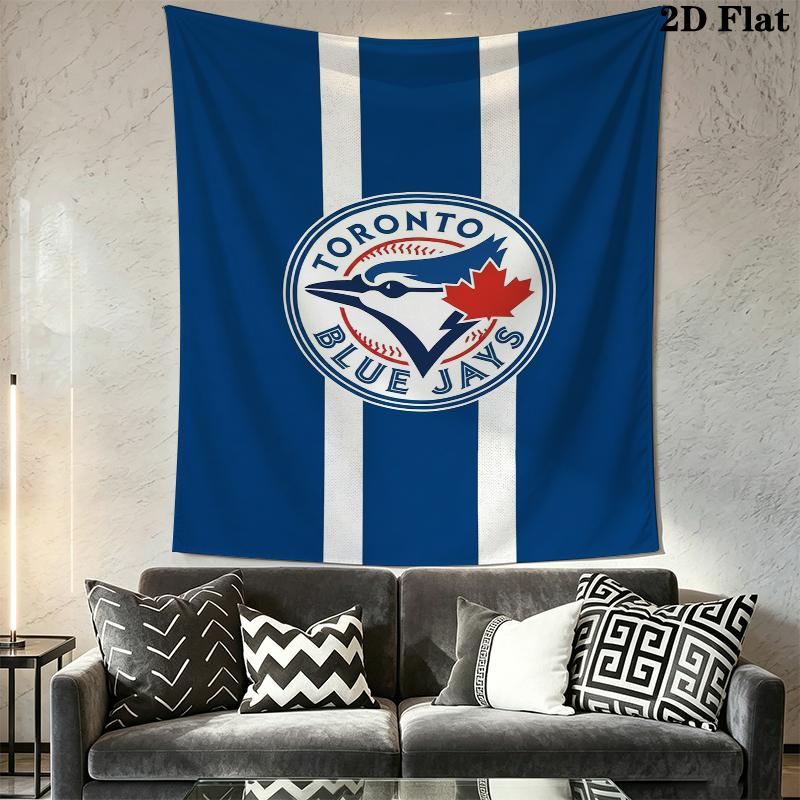 Toronto Blue Jays Wall Tapestry Aesthetic Wall Hanging Printed Fabric Blanket Decorative Tapestries for Bedroom Living Room Home Decor