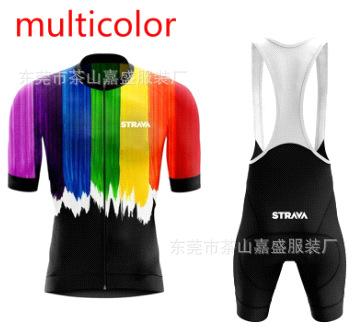 2025 for STRAVA short-sleeved set, bicycle road bike cycling suit, quick-drying, breathable and sweat-absorbing