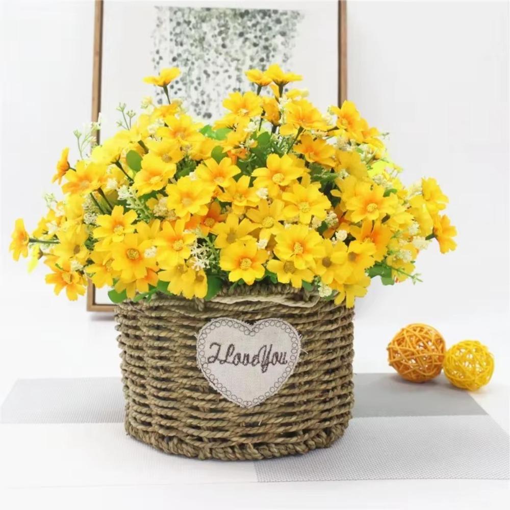 Plant Fiber Hand-woven Flower Baskets Plants Decorative Storage Baskets New Straw Flower Pots