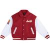Li Ning CBA Series Casual American Style Color Block Vintage Jacket Unisex Jacket Deep-Burgundy AJMU243-1