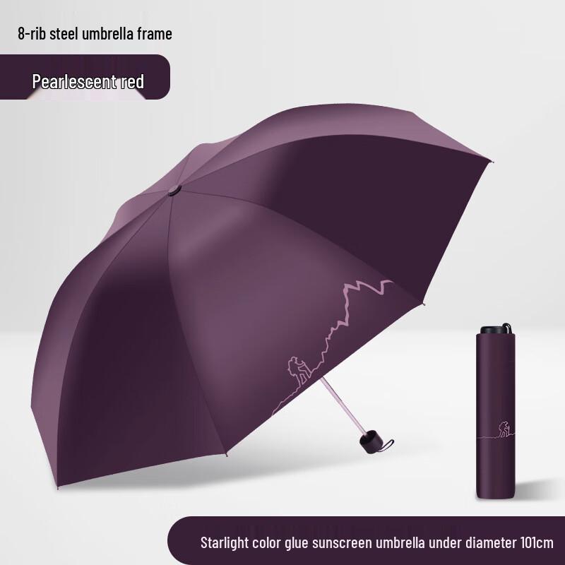 Paradise Umbrella Traveler Large Folding Sun & Rain Umbrella