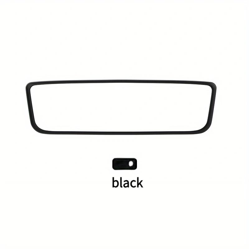 1 Suitable for Tesla Rearview Mirror Silicone Cover Model 3/Y Car Rearview Mirror Protective Frame Silicone Set Decoration