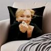 MMeryl Streep Cushion Cover Pillowcase Antidustmite Invisible Zipper Short Plush Sofa Cushion